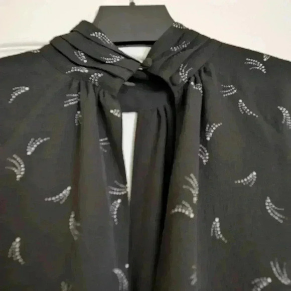 Reitmans signature dress size small black dress with long sleeves keyhole neck - Picture 7 of 11